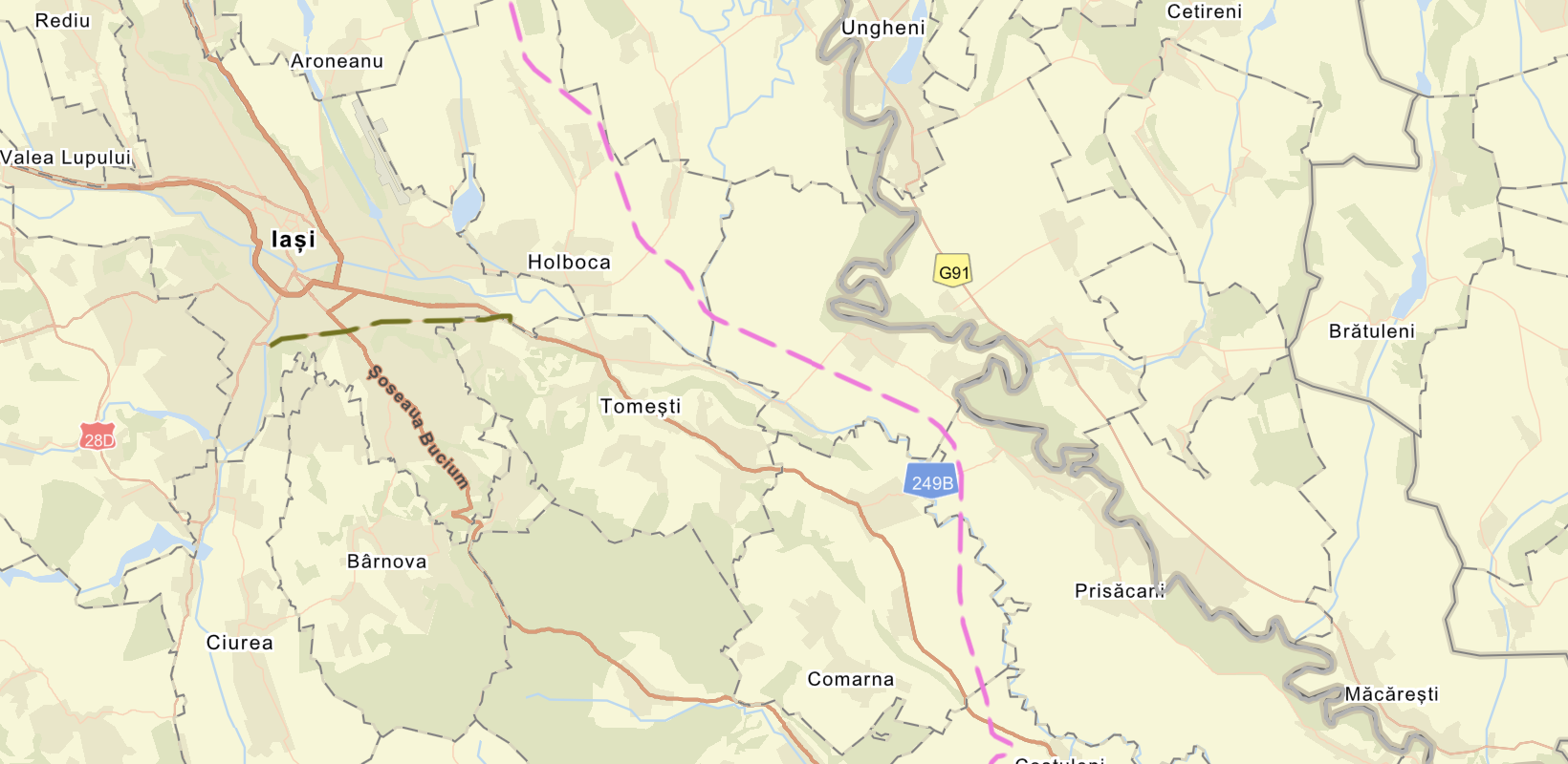 traseu centura de est